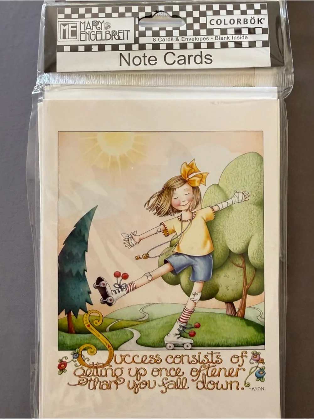 Vintage Mary Engelbreit Note Cards 3 Packs~8 Cards Envelopes~24 Cards Total~2004